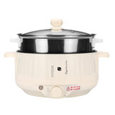 Mini casserole électrique de cuisine 220V Cuiseur à riz multifonctionnel Pot chaud Nouilles Soupe aux œufs Cuiseur vapeur Revêtement antiadhésif Cuisinière électrique