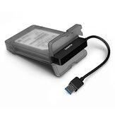 MAIWO K104 Tool-Free USB 3.0 SATA III Hard Drive Enclosures Transparent Hard Drive Case Box for 2.5inch HDD SSD