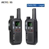 Retevis RB618 Mini talkie-walkie Talkie-walkie Rechargeable PTT PMR446 Radio bidirectionnelle Portable longue portée pour la chasse