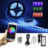 2 ADET 5M 5050 SMD RGB Su Geçirmez LED Şerit Işıklar + Wifi Alexa Amazon Kumandası + DC12V Güç Kaynağı