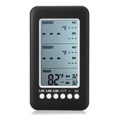 2 Sensor Wireless Gefrierschrank Alarm Digitales Thermometer LCD Bildschirm Indoor Outdoor