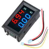 Geekcreit® Mini Digital Voltmeter Amperemeter DC 100V 10A Voltmeter Current Meter Tester Blau+Rot Dual LED Display