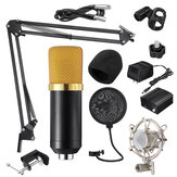 ميكروفون كوندينسير BM700 لتسجيل الصوت مع محامل صدمات للاذاعة والغناء والتسجيل وكاريوكي KTV