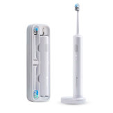 Dr.Bei C01 IPX7 escova de dentes elétrica Sonic impermeável carregamento sem fio com 2 escova de dentes cabeça de viagem Caixa