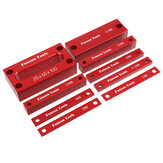 Fonson 9pcs Metric Inch Woodworking Setup Blocks Height Gauge Precision Aluminum Alloy Setup Bars for Router and Table Saw Accessories