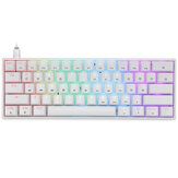 SKYLOONG GK61 Mechanical Keyboard 61 Keys Hot Swappable Gateron Optical Switch RGB Type-C Wired Programmable 60% Layout Gaming Keyboard