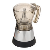 Caffettiera automatica trasparente in acrilico da 4 tazze con percolatore, pentola Moka e macchina per caffè espresso da piano cottura