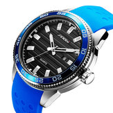 SINOBI 1255 Luminous Wasserdicht Sport Stil Quarzuhr Silikonband Uhr Männer Uhren