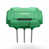 BlitzWolf® Sensor de Humedad del Suelo 433Mhz Temperatura y Humedad Aplicación Monitor en Tiempo Real Dispositivo de Alarma de Humedad BW-DS04