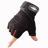 Gants de protection demi-doigt pour la moto, le cyclisme et le fitness en plein air avec anti-dérapant