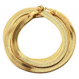 18k Gold Plated Snake Necklace for Men