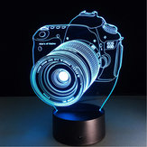 デジタルカメラの3D LEDライトColorfulタッチナイトライトクリスマスギフト