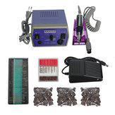 Electric Nail Drill Machine Set Manicure Pedicure Tool Set Bits Cleaner Sanding Band Rotary Tools