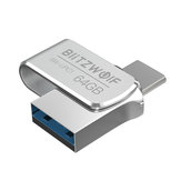 BlitzWolf® BW-UPC1 2 w 1 Type-C USB 3.0 Stop aluminium 16GB 32GB 64GB OTG USB Flash Dysk