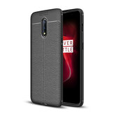 Bakeey Anti-Fingerprint Soft Litchi Texture Silicone Protective Case For OnePlus 7