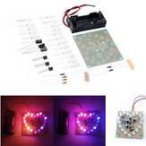 LED Heart-shaped Flashing Light Kit Electronic DIY Parts Welding Electronic Training