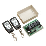 Módulo de Interruptor de Controle Remoto Sem Fio Geekcreit® 315Mhz 12V 4CH Com 2 Transmissores
