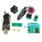 Programmatore EEPROM BIOS USB CH341A + Clip SOIC8 + Adattatore 1.8V + Adattatore SOIC8 per 24 25 Serie Flash