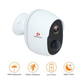 Pripaso 1080P Kablosuz Pil Gücüyle Çalışan IP CCTV Kamera, Açık İç Mekan Ev Su Geçirmez Güvenlik Şarj Edilebilir Wifi Pil Kamera