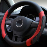 غطاء عجلة القيادة الجلدية العالمية للسيارات الرياضية بأربعة ألوان بقطر 38 سم