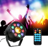15W 10 LED Strobe Par Lampe RGB Gelb DMX Sound Fernbedienung Bühnenlicht für DJ Party AC90-240V