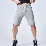 Mens Sports Running Shorts Pants Fashion Casual Soft Knee-length Shorts 