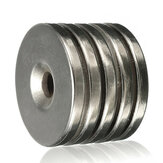 5pcs N35 25x3mm Countersunk Ring Magnets 5mm Hole Rare Earth Неодим Магнит