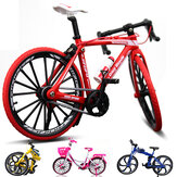 1:10 Diecast Bicycle Model Toys Bend Racing Cycle Cross Mountain Bike Gift Decor Collection