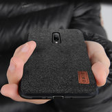 Funda protectora de lujo de silicona suave con bordes de tela de empalme para OnePlus 7 Pro de Bakeey