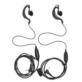 2 stuks G-vorm clip-ear hoofdtelefoon hoorn voor Motorola Talkabout Radio Walkie 2.5mm