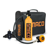 SMACO S400+ Bombola di Ossigeno per Immersioni Subacquee da 1L, Attrezzatura per Serbatoio d'Aria, Regole Respiratorie, Set Respiratore D