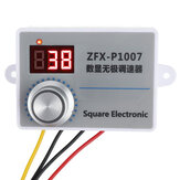 ZFX-P1007 Digital Display Stepless Speed Controller High-power Speed Control Switch Dimming Speed and Voltage Regulation AC 220V