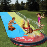Tobogán acuático inflable doble, diversión al aire libre y deslizamiento refrescante para niños, juegos de piscina de verano