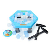 FUNTOK Save Penguin Ice Kids Puzzle لعبة Break Ice Block Hammer Trap Party Game  