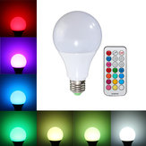 E27 B22 10W RGBW Smart LED Light Bulbs Colorful Globe Blub Remote Control AC85-265V