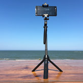 Apexel profissional telescópico bluetooth controle remoto handheld estabilizador titular montagem selfie vara tripé