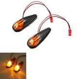 2x LED-Blinker für Motorrad, universelle Lichtanzeige in Amber