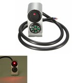 22mm Aluminum Motorcycle Handlebar Switch with Signal Light & Compass