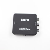 1080P HDMI-AVアダプターHDビデオコンポジットコンバーターボックスHDMI-RCA AV / CVSB L / RビデオミニHDMI2AVサポートNTSC PAL