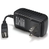 US Plug AC 100-240V to DC 5V 3A USB充電器アダプタLEDストリップ用電源コンバータ