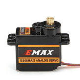 2X EMAX ES08MA II 12g Mini Fémmel Fogazott Analóg Szervo az RC Modellekhez