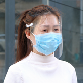 Anti-fog Protective Máscara HD Transparente Adulto Adulto Rosto Cheio Splash Máscara