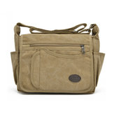 Multi Pocket Capacity Canvas Crossboby Bag Leisure Outdooors Travel Shoulder Bag