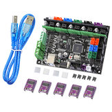 MKS GEN-L V1.0 Интегрированный контроллер Материнская плата + 5 шт. DRV8825 Шаговый драйвер Мотор Набор Совместимые рампы 1,4 1,6 / Mega2560 R3 Для 3D-принтера