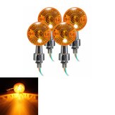 4pcs Universal Motorcycle Turn Signal Light Indicatior Lamp Amber Bulb