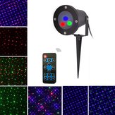 Mini projetor dinâmico RGB para Natal ao ar livre, luz para palco de festa, decoração do jardim no gramado