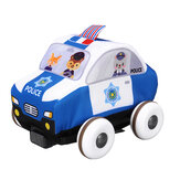 6 sztuk/pudło Autobus szkolny Wóz strażacki Pogotowie ratunkowe Samochód policyjny z matą do indeksowania Zabawki Model dla dzieci Prezenty świąteczne