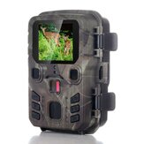 Mini301 16MP 1080P Câmera de caça à prova d'água IP65 com visão noturna outdoor, Monitoramento da vida selvagem com sensor PIR