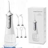 Elektrischer Zahnreiniger 350ML Drahtloser Zahnseide-Wasserflosser Zahnpflegegerät mit Ladestation für Unterwegs und zu Hause