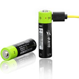 ZNTER 1.5V 1250mAhRicaricabile USB AA Li-Po Batteria
